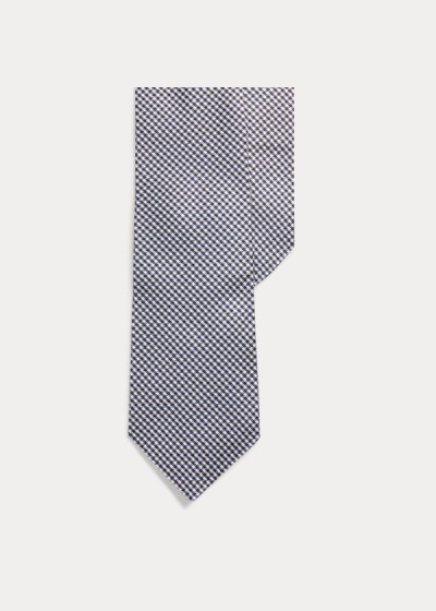 Men's Polo Ralph Lauren Glen Plaid Silk Narrow Ties | 450978OUA